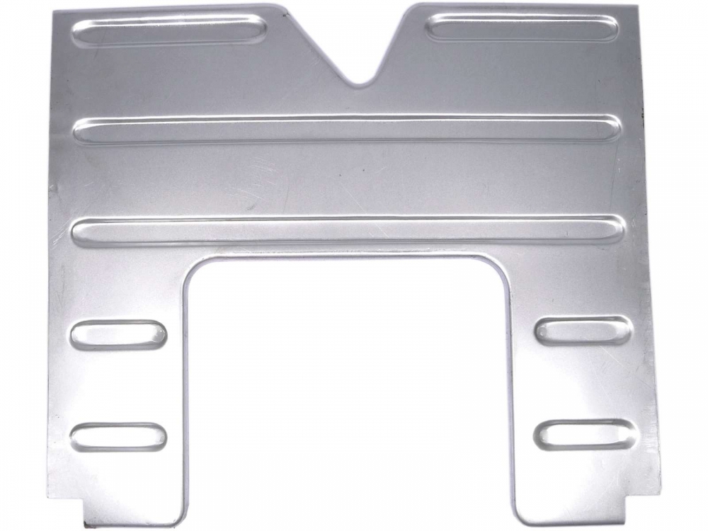 Citroen-2CV - Plaatwerk onder de motor, voor het originele chassis van de Citroen 2CV. Deze plaat wordt 