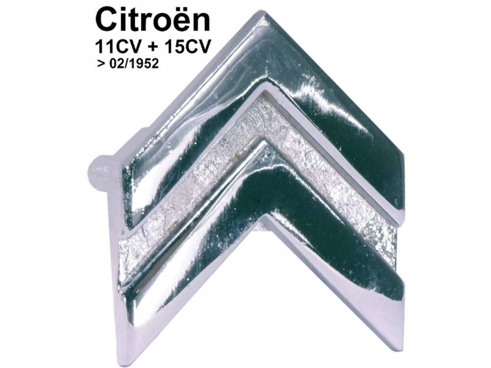 Citroen-DS-11CV-HY - Citroen embleem (chevron) op het dashboard. Geschikt voor Citroen 11CV + 15CV, tot bouwjaa
