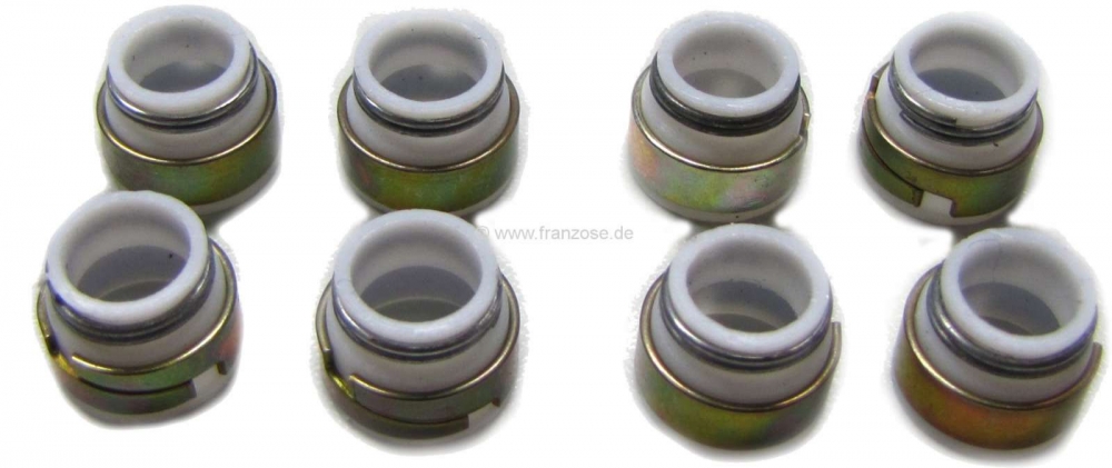 Citroen-2CV - Klepsteelringen, past op Citroen GS, GSA, Ami8 Super. Alle modellen, alle motoren. Complet