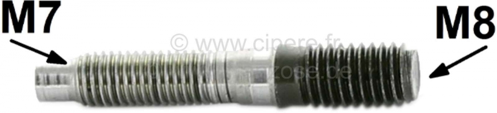Renault - Stiftbout M7 tot M8. Lengte 45 mm. Op maat gemaakt! Nu kan defect M7-schroefdraad worden o