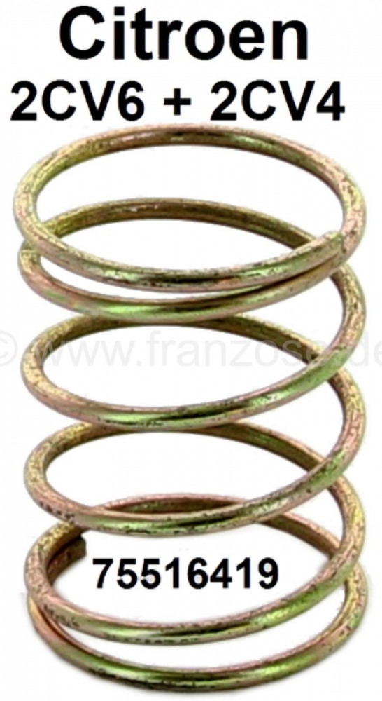 Citroen-2CV - Stoterbuisveer voor Citroen 2CV4+6 Of. nr.: 75516419