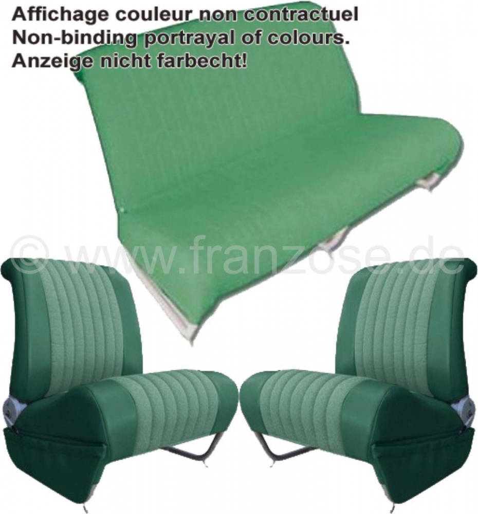 Citroen-2CV - AMI 6, stoelhoes AMI6 Club voor + achter. Geschikt voor 2 afzonderlijke voorstoelen (met k