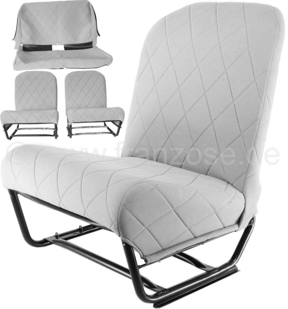 Alle - Charleston 2CV6 interieur (volledig bekleed op nieuwe frames, klaar voor montage!). Bestaa