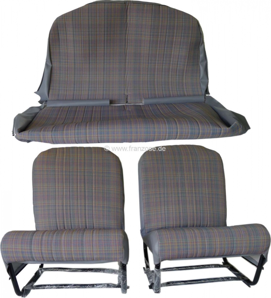 Alle - Club 2CV6 interieur (volledig bekleed op nieuwe frames, klaar voor montage!). Bestaande ui