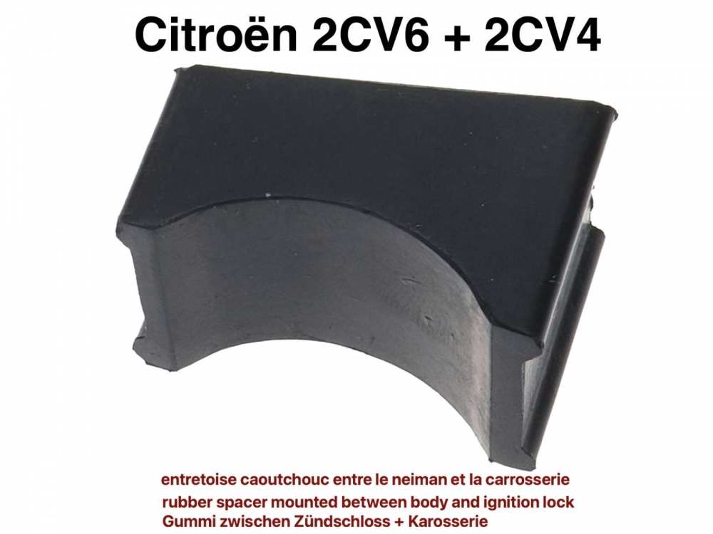 Citroen-2CV - Contactslot, afstandsrubber dat tussen carrosserie en contactslot wordt gemonteerd. Geschi