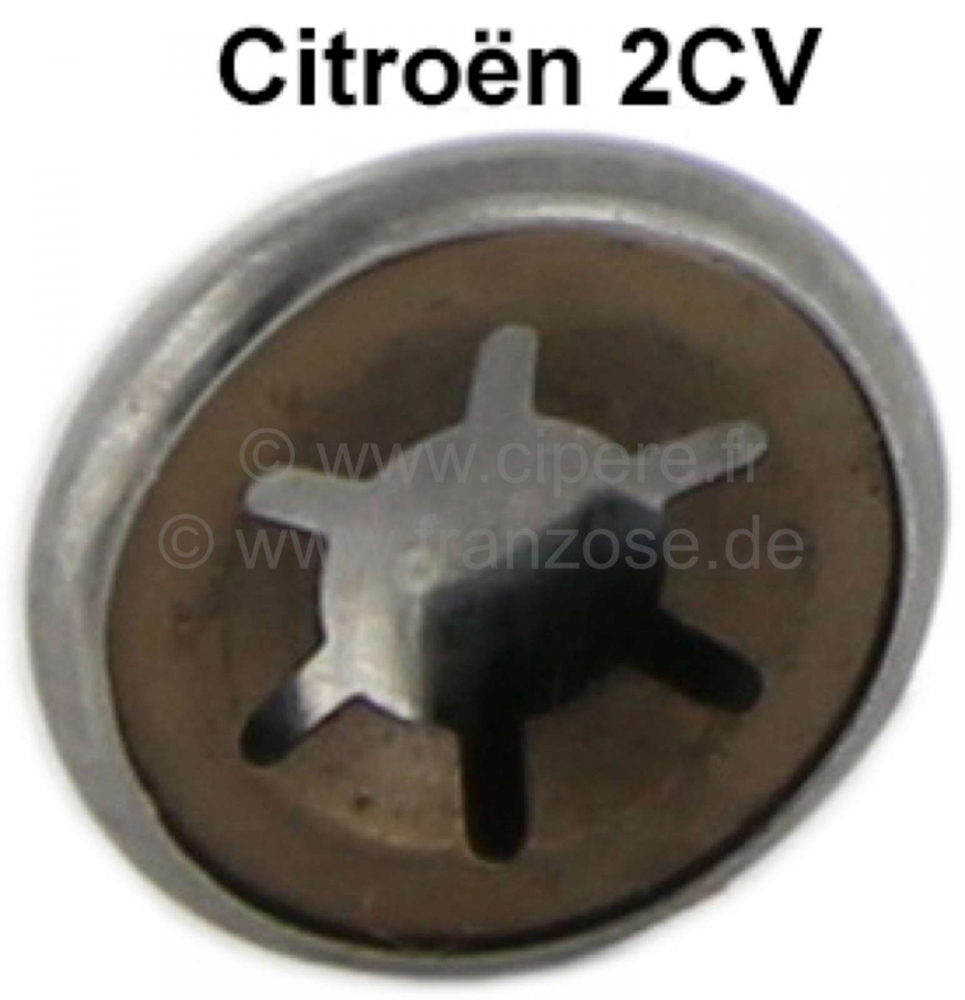 Citroen-DS-11CV-HY - Bevestigingsdop voor het scharnier van de roldakstang (veiligheidskap). De dop bevestigt d