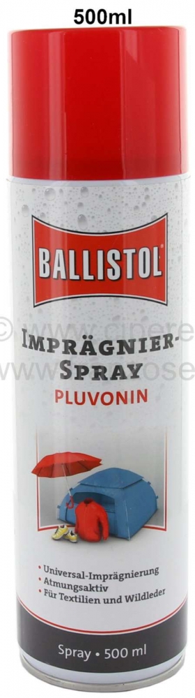 Citroen-2CV - Impregneerspray, 500ml, voor stoffen overkappingen. Impregneer rolluifels ten minste in he