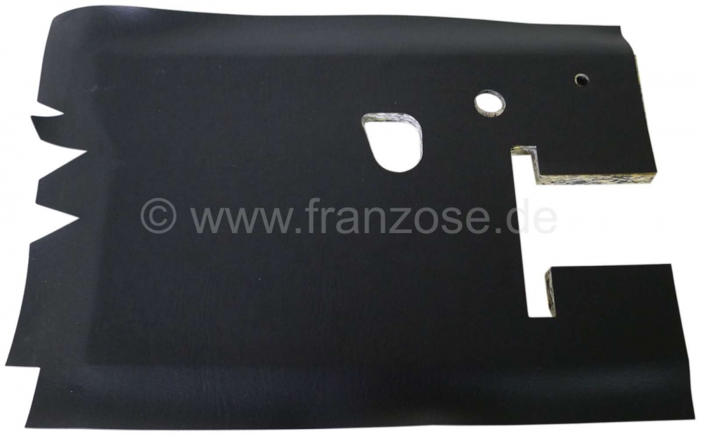 Citroen-2CV - Isolatiehoes voor het onderste schutbord (pedaalvloer) links. Geschikt voor Citroen Dyane 