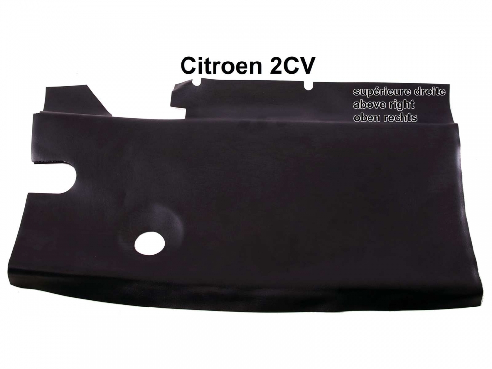 Citroen-2CV - Isolatiehoes voor schutbord rechtsboven. Geschikt voor Citroen 2CV6.
