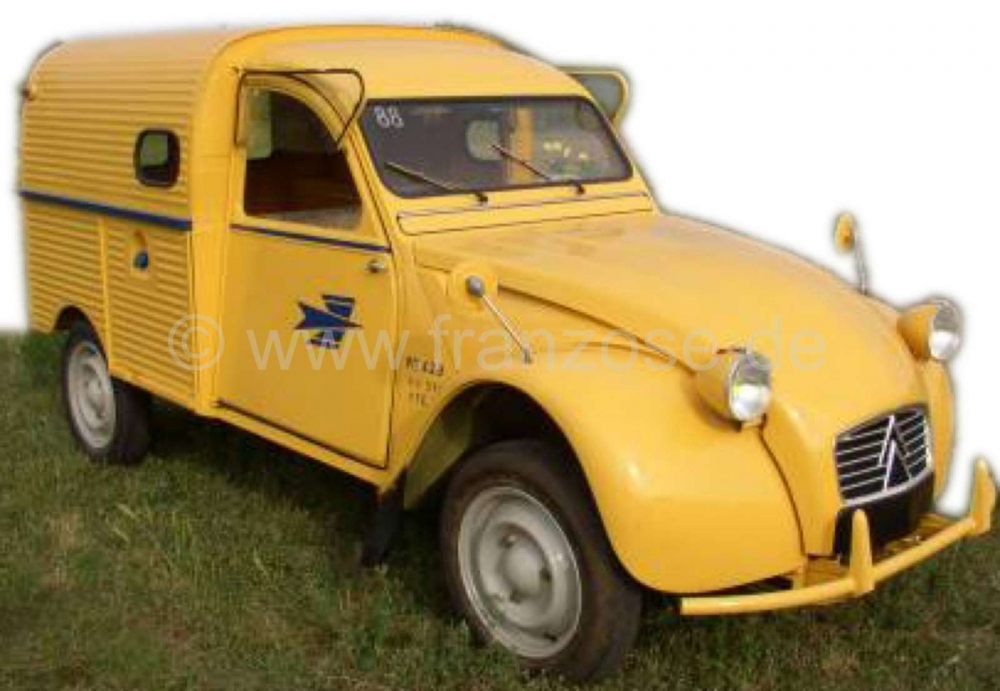 Citroen-2CV - La Poste stickerset, compleet. Geschikt voor Citroen AZU. Kleur: blauw