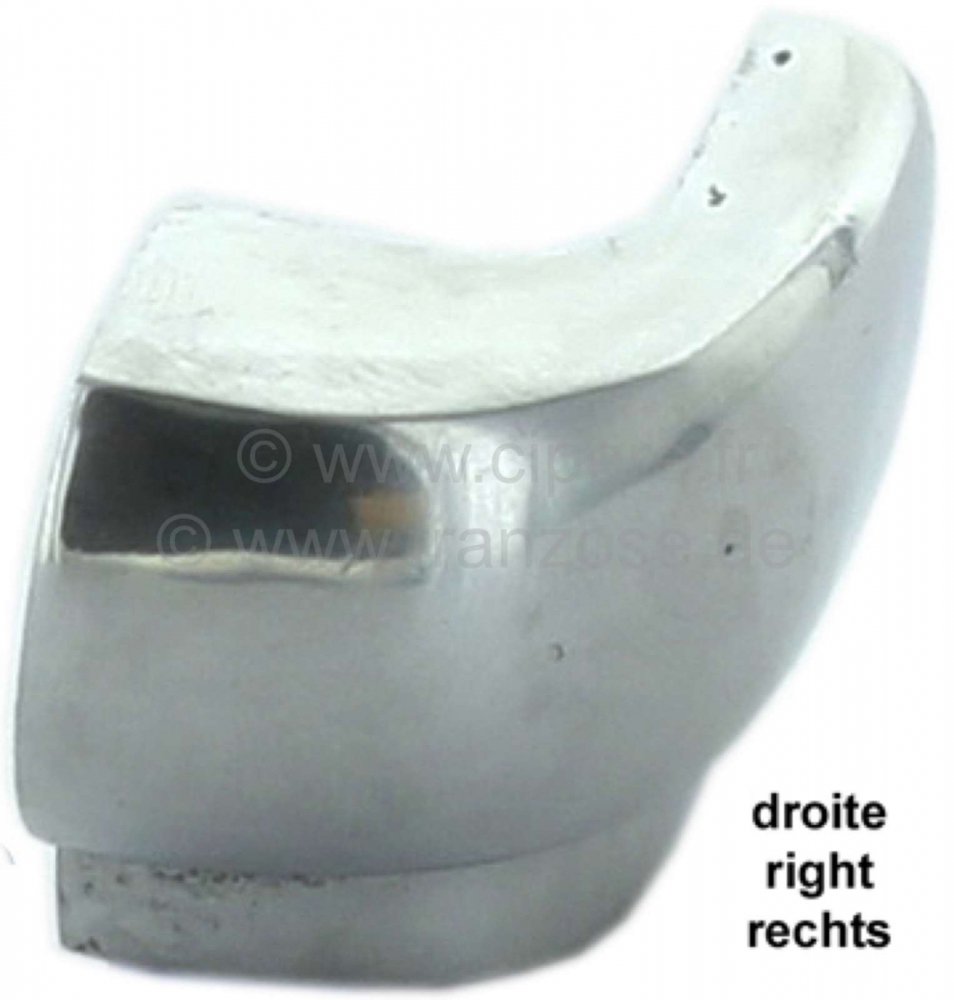 Citroen-DS-11CV-HY - 2CV, oprolbaar dak, kofferdeksel - scharnier eindhoek rechts (oprolbaar dak eindhoek). Rep