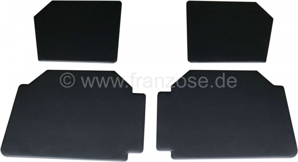 Citroen-2CV - Deurpanelen compleet voor voor + achter (4 stuks). Hoge uitvoering. Geschikt voor Citroen 