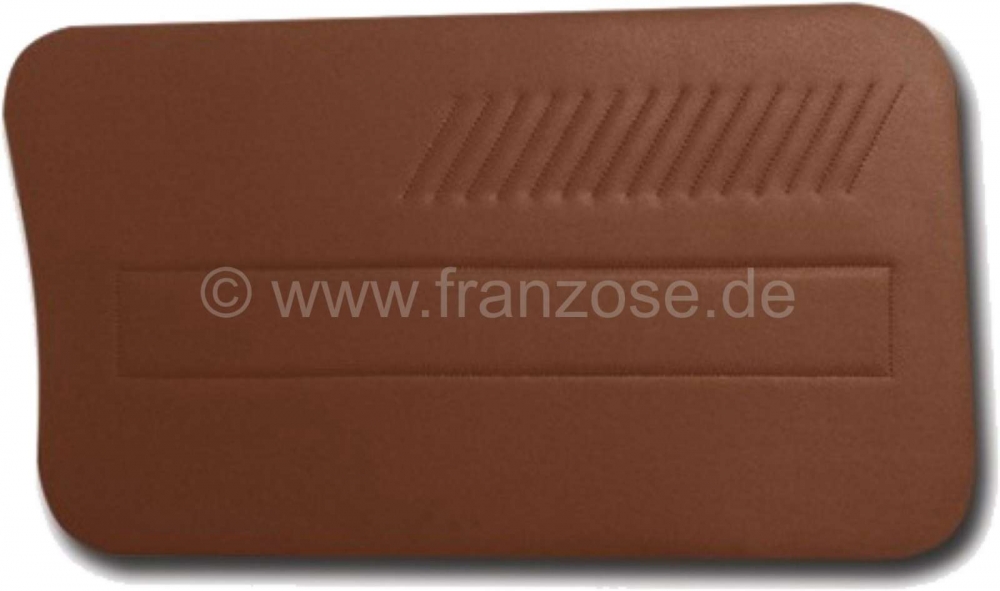 Citroen-2CV - Sierstrip deur AMI6 (4 stuks). Kleur: kunstleer bruin. Geschikt voor Citroen AMI6