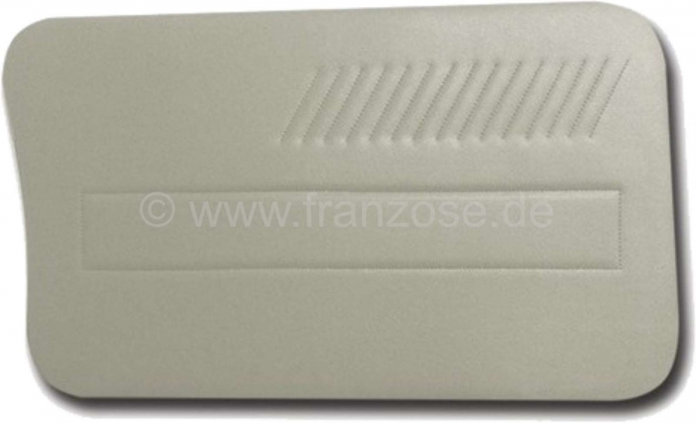 Citroen-2CV - Sierstrip deur AMI6 (4 stuks). Kleur: kunstleer grijs. Geschikt voor Citroen AMI6,