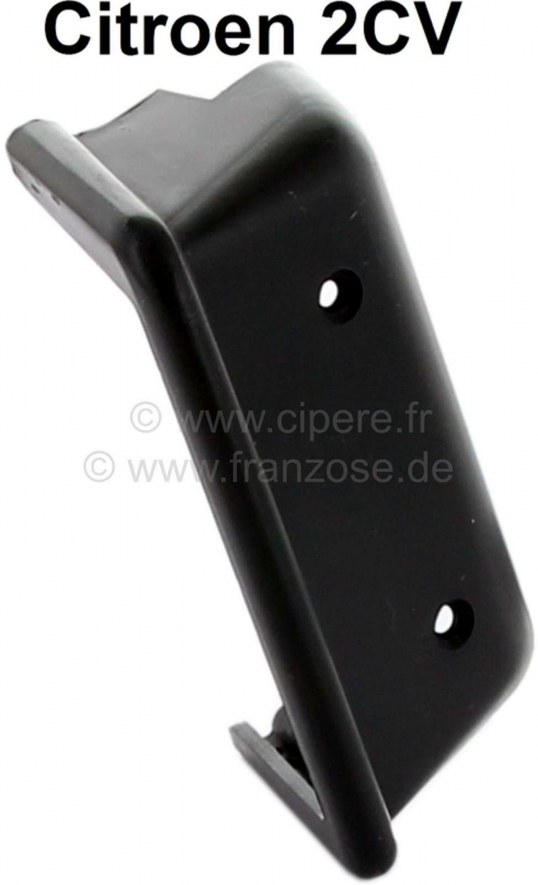 Citroen-2CV - 2CV, deurslot, afdekking op de B + C-stijl voor het slot. Kleur: zwart. Geschikt voor Citr