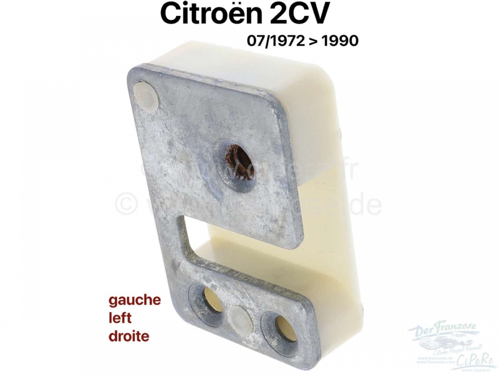 Citroen-2CV - 2CV, deurslot, slotgrendel links (gemonteerd aan deurzijde). Geschikt voor Citroen 2CV, va