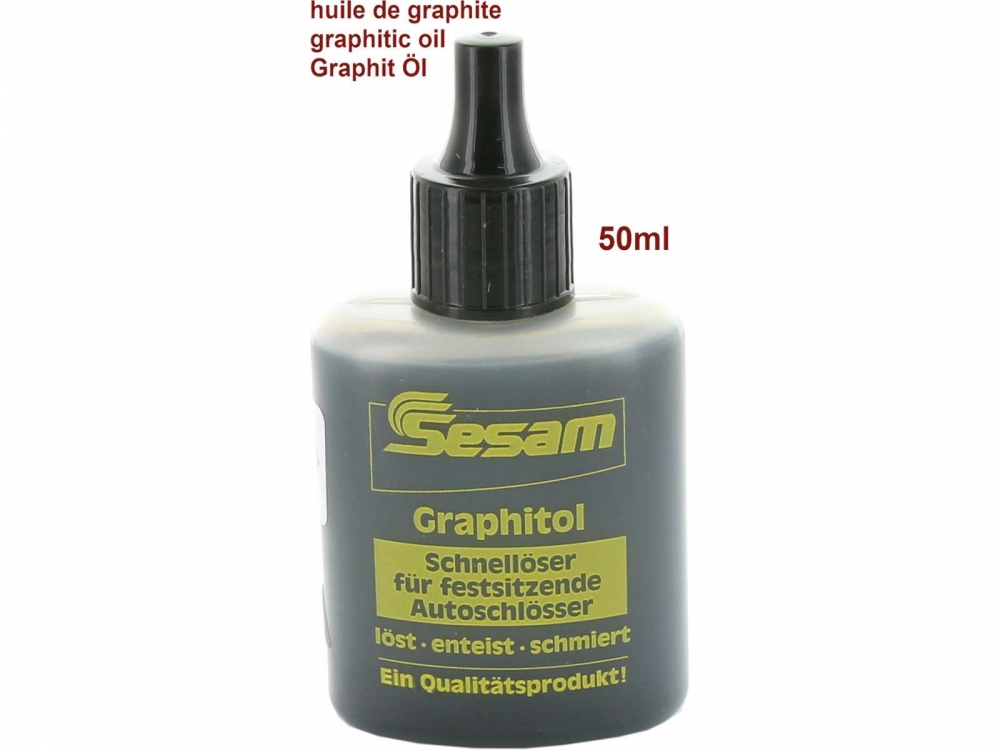 Renault - Grafietolie, slotolie. Ideaal voor het reinigen en smeren van sloten (deurslot, contactslo