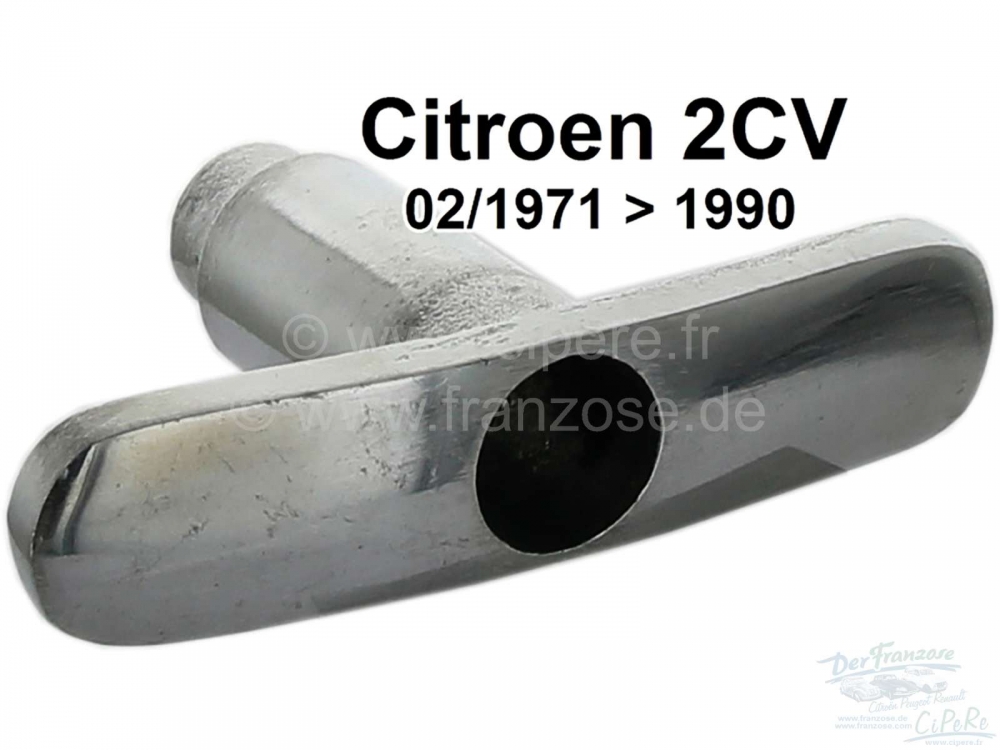 Citroen-DS-11CV-HY - 2CV, kofferdeksel, handgreep, laatste versie, gemonteerd vanaf 2/71.