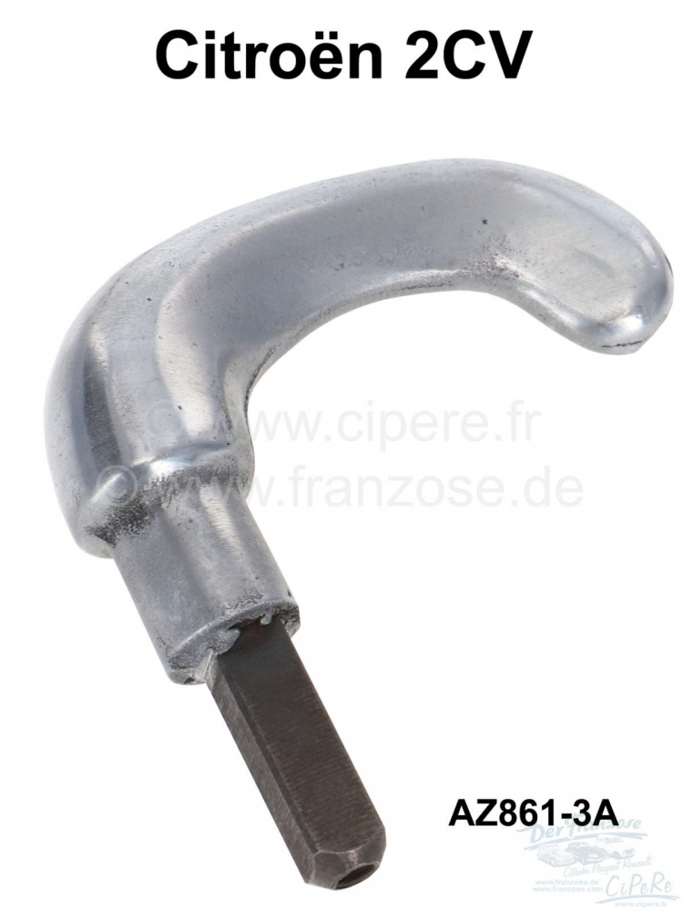 Citroen-2CV - 2CV oud, handgreep achterste buitendeur (snavelhandgreep). Geschikt voor Citroen 2CV. Of. 