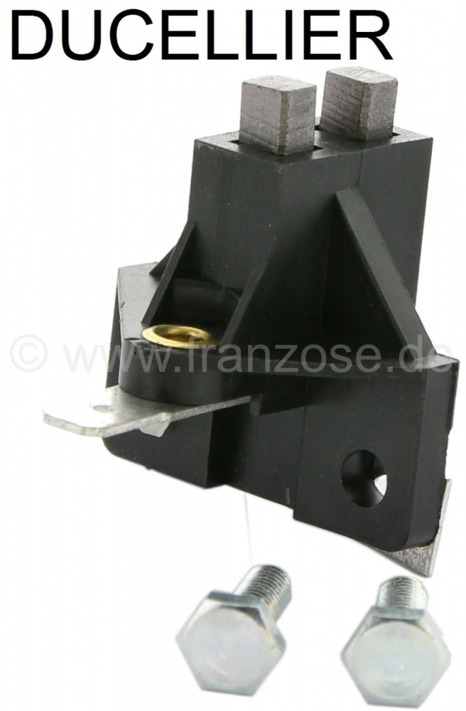 Citroen-2CV - Dynamo koolborstels, Citroen 2CV6 + 2CV4. Geschikt voor dynamo fabrikant Ducellier . 12 Vo