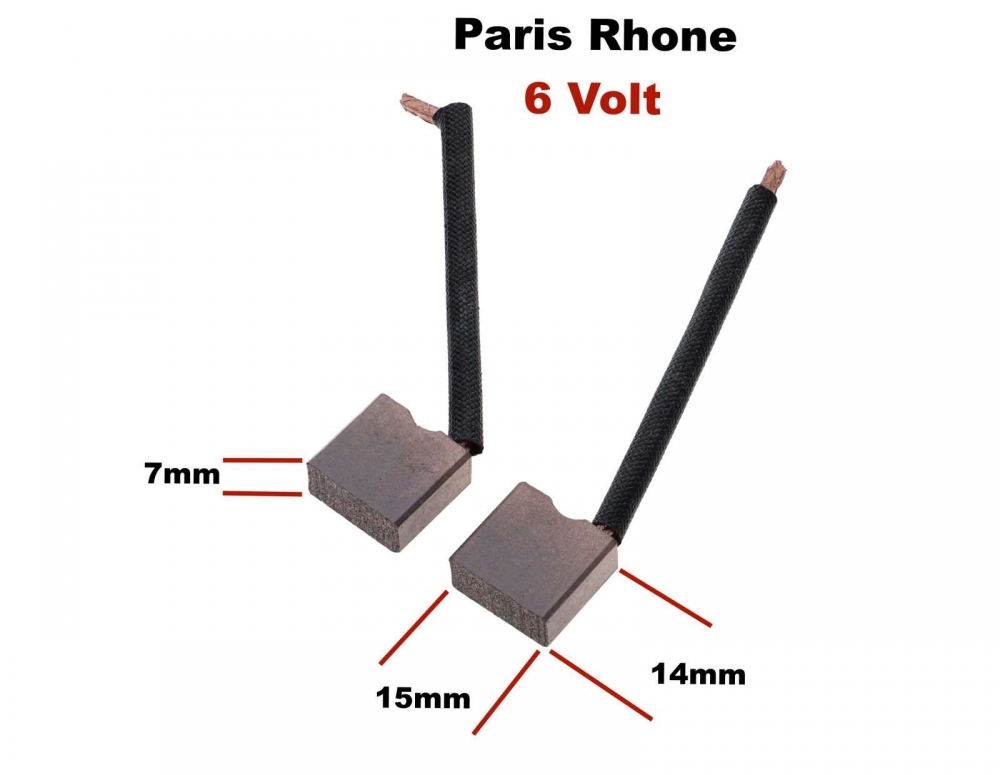 Citroen-2CV - Dynamo koolborstels Paris Rhone voor Citroen 2CV vijftiger jaren. De dynamo is gemonteerd 