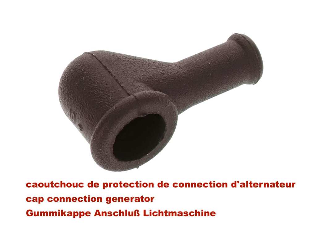 Renault - Rubberen kap voor aansluiting op de alternator. (beschermkap). Deze dop mag nooit ontbreke