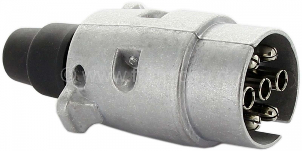 Citroen-2CV - Metalen stekker 7-polig, voor de aanhanger.