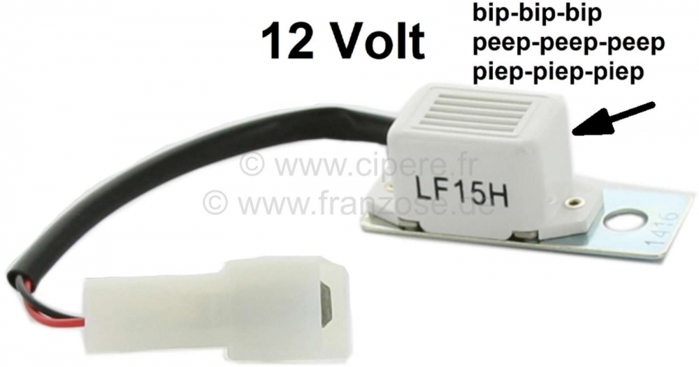 Peugeot - Indicator - waarschuwingszoemer. 12 Volt. Universele pasvorm. Zo vergeet je nooit de richt