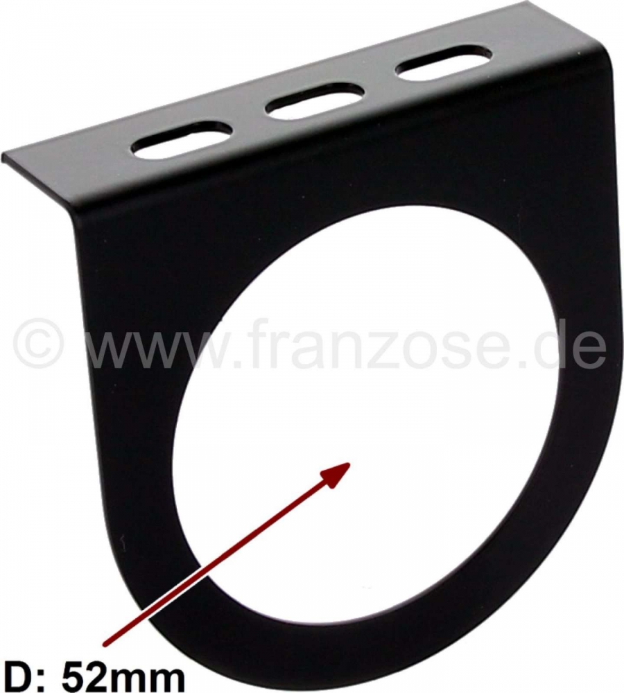 Citroen-2CV - Instrumenthouder (gemaakt van metaal) voor 1 extra instrument met 52mm diameter. Universel