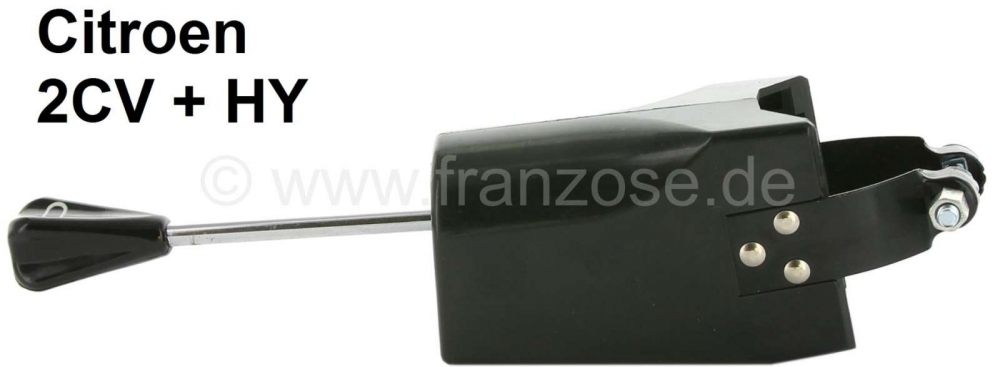 Citroen-2CV - Licht + claxon schakelaar replica, op de stuurkolom 2CV, HY. Kleur zwart. Geïnstalleerd t