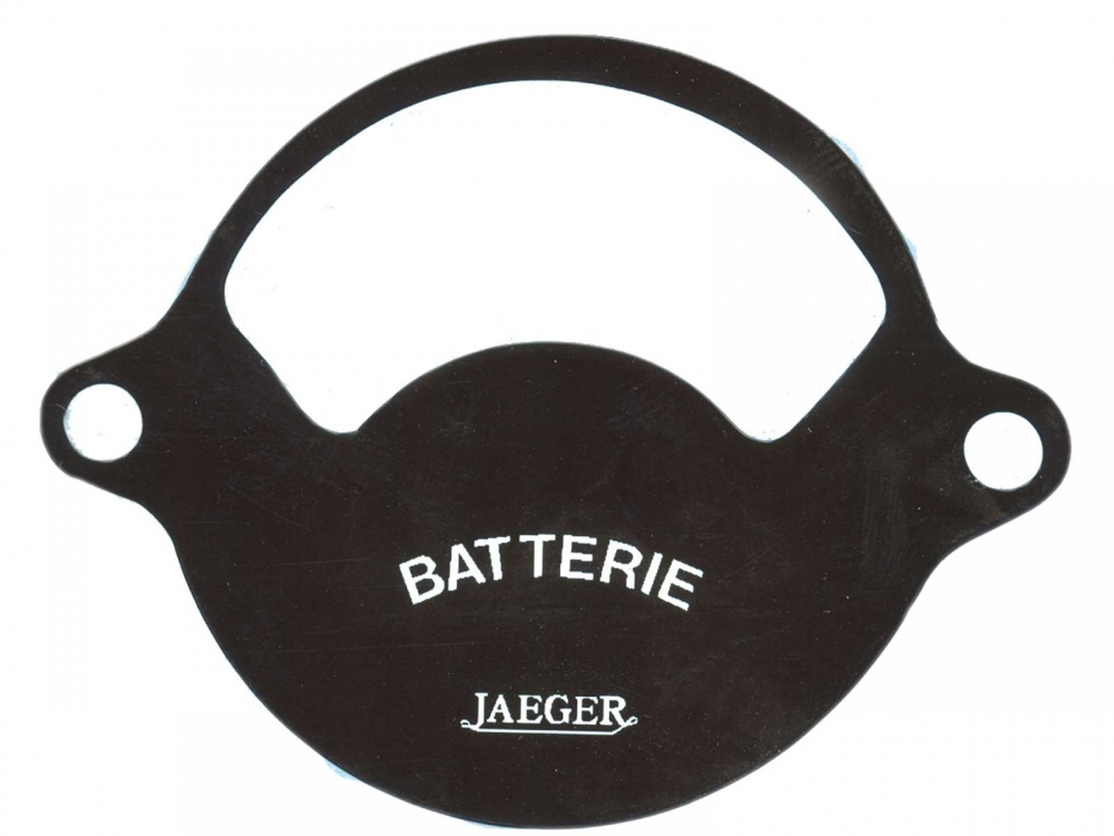 Citroen-2CV - Sticker voor het schalen van de voltmeter. (Jaeger). Geschikt voor 2CV uit de jaren vijfti