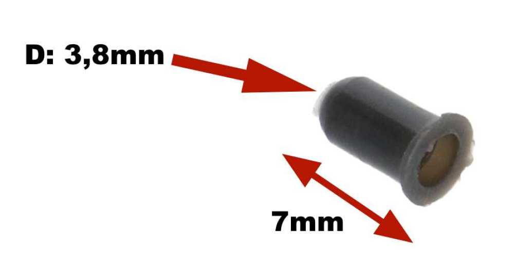 Renault - Bevestigingsclip emblemen Citroën, Peugeot, oude modellen. 3mm binnendiameter.