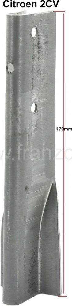 Alle - 2CV, B-stijl deurvangerbeugel, voor Citroen 2CV. Deze plaat zit aan de achterkant van de B