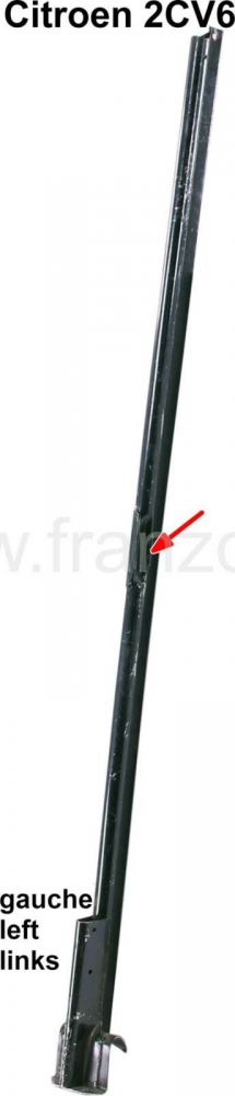 Alle - 2CV, B-stijl links, oude versie, zonder gordelsluiting, met uitstulping voor oud deurslot.