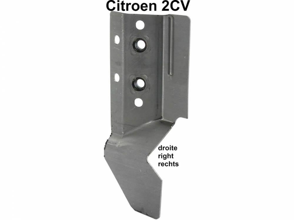 Citroen-2CV - 2CV, deurscharnierbevestiging rechtsonder aan de carrosserie. Geschikt voor Citroen 2CV, A