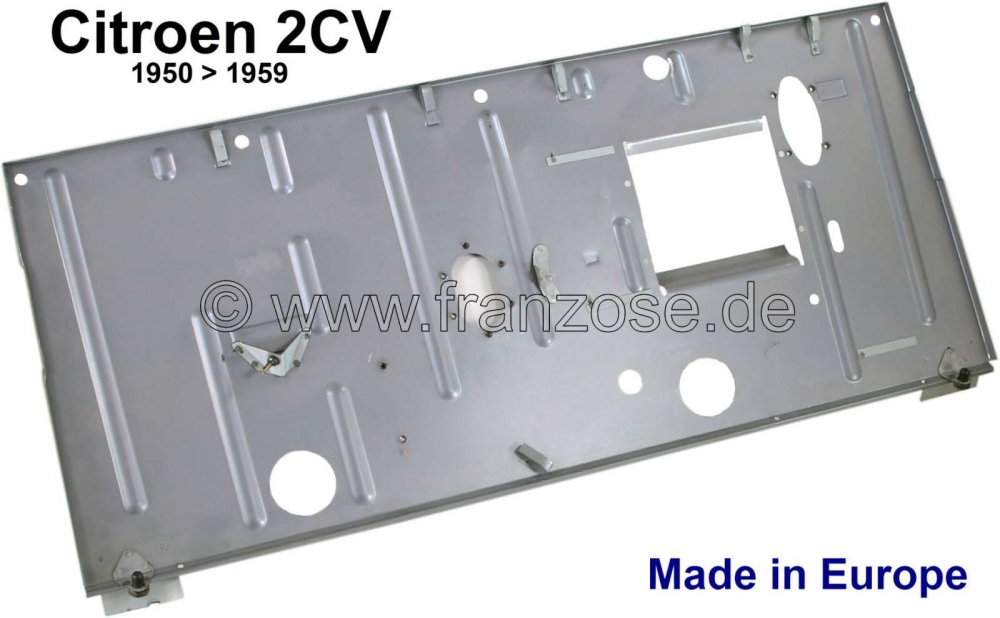 Citroen-2CV - 2CV, schutbord voor Citroen 2CV, AK, AZU. Gebouwd van 1950 tot 1959, gemaakt in de EU.