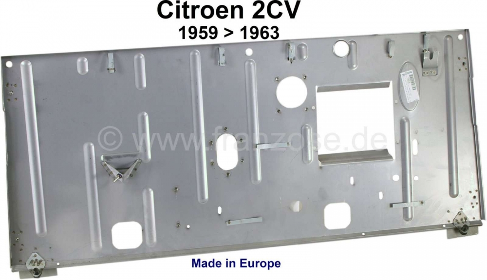 Citroen-2CV - 2CV, schutbord voor Citroen 2CV, AK, AZU. Gemaakt in de EU, geïnstalleerd van 1959 tot 19