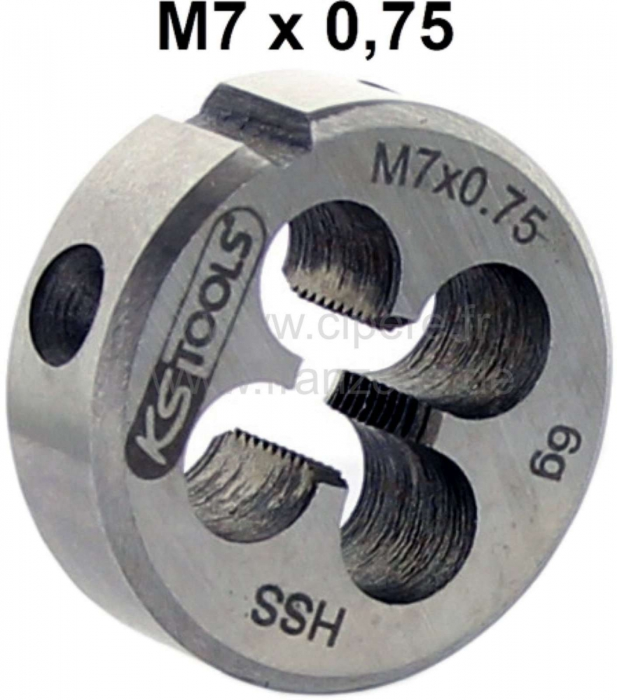 Citroen-2CV - M7 x 0,75 kraan (buitendraad). Schroefdraadafstand 0,75. Werkplaatskwaliteit