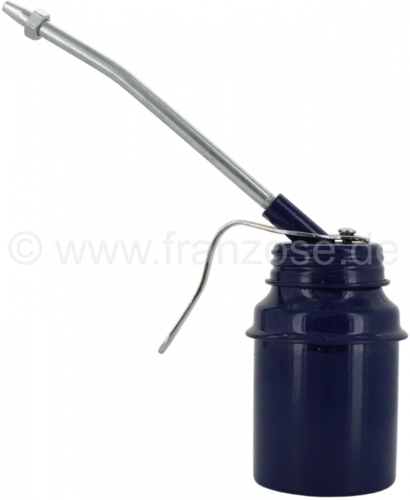 Renault - Oliekan met pomp, gemaakt van plaatstaal. Blauw geschilderd, ziet eruit als vroeger. 125cc