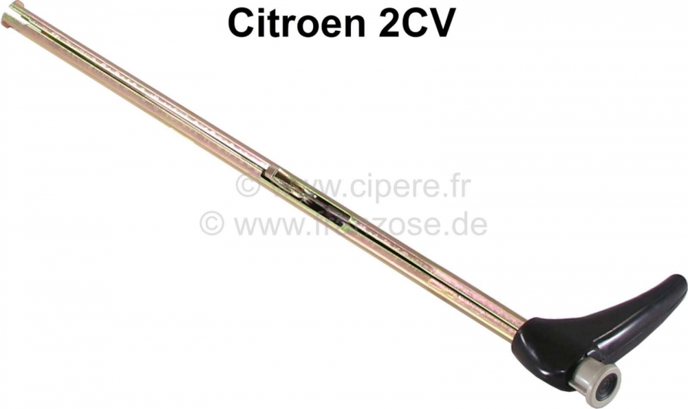 Citroen-2CV - Handremhendel in het interieur. Geschikt voor Citroen 2CV, Dyane. Lengte: 480mm. Let op: N
