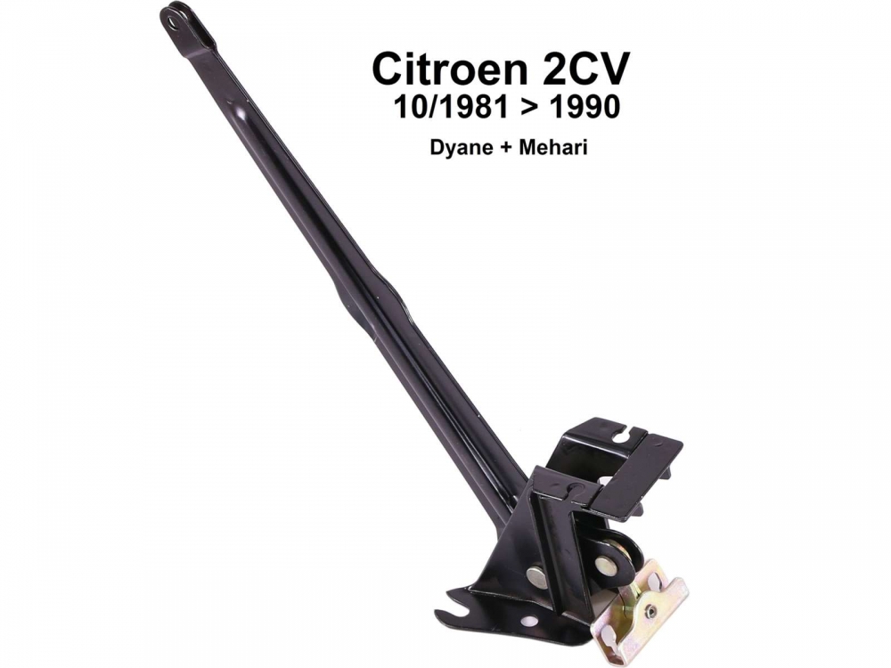 Citroen-2CV - Handremhendel op het chassis. Geschikt voor Citroen 2CV, met schijfrem voor. (Na bouwjaar 
