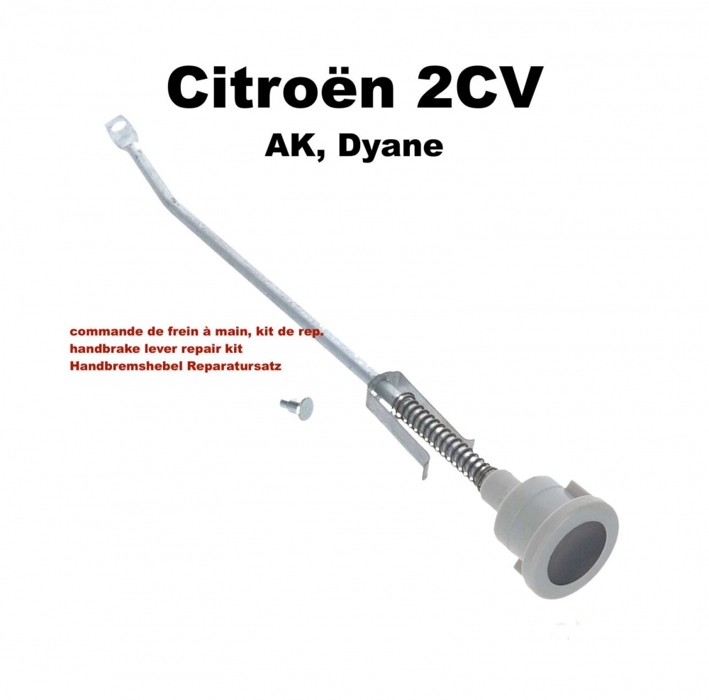Citroen-2CV - Reparatieset handremhendel (handvat). Geschikt voor Citroen 2CV6 + 2CV4. De reparatieset b