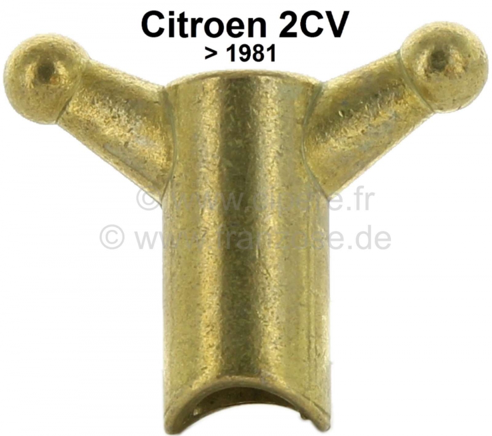 Citroen-2CV - Stelmoer handremkabel (vleugelmoer). Geschikt voor Citroen 2CV met trommelrem voor. Geïns