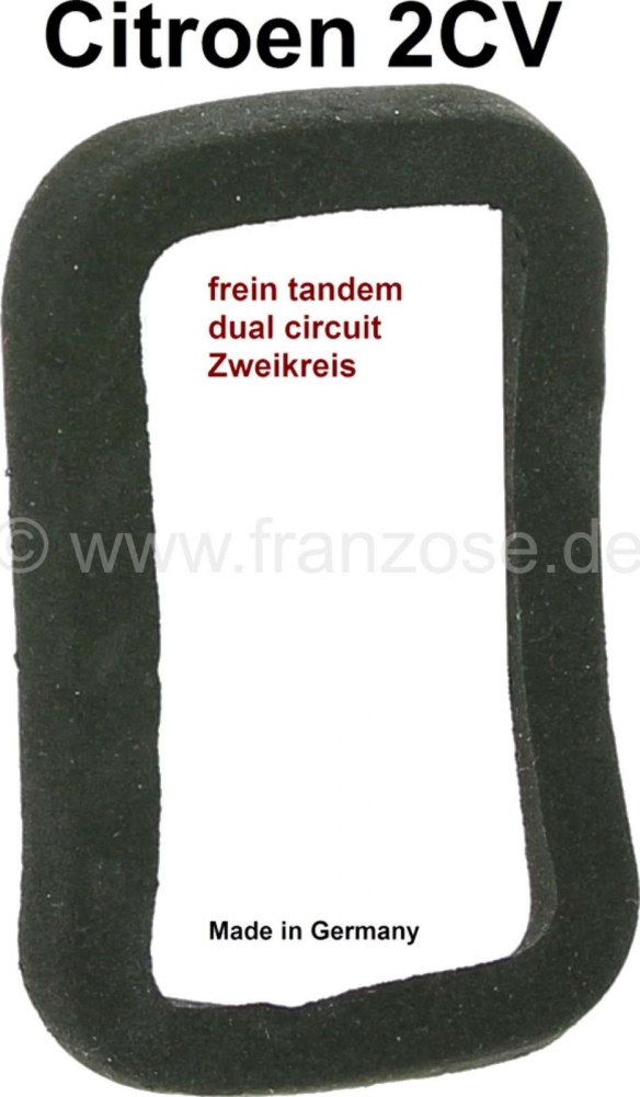 Citroen-2CV - Hoofdremcilinderafdichting in het motorschutbord. Geschikt voor Citroen 2CV met een remsys