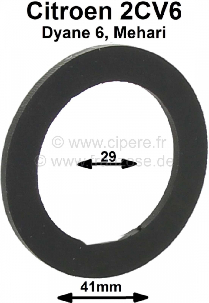 Citroen-2CV - Remvloeistofreservoir afdichting voor de dop (2 circuit). Geschikt voor Citroen 2CV, met L