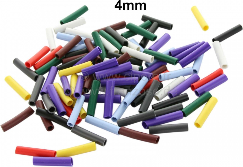 Sonstige-Citroen - Ronde stekker kabelboom kleurmarkeringen (100 stuks), voor stekkers met 4mm diameter (om a