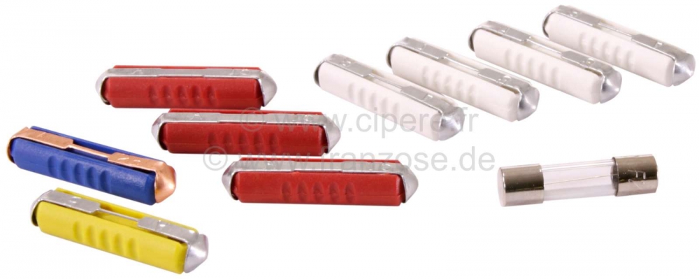 Renault - Zekeringbereik (bijv. ook voor vliegende zekeringen)