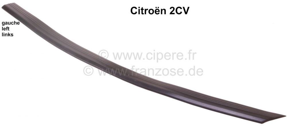 Citroen-2CV - 2CV, kofferdekselafdichting links. (bestuurderszijde)