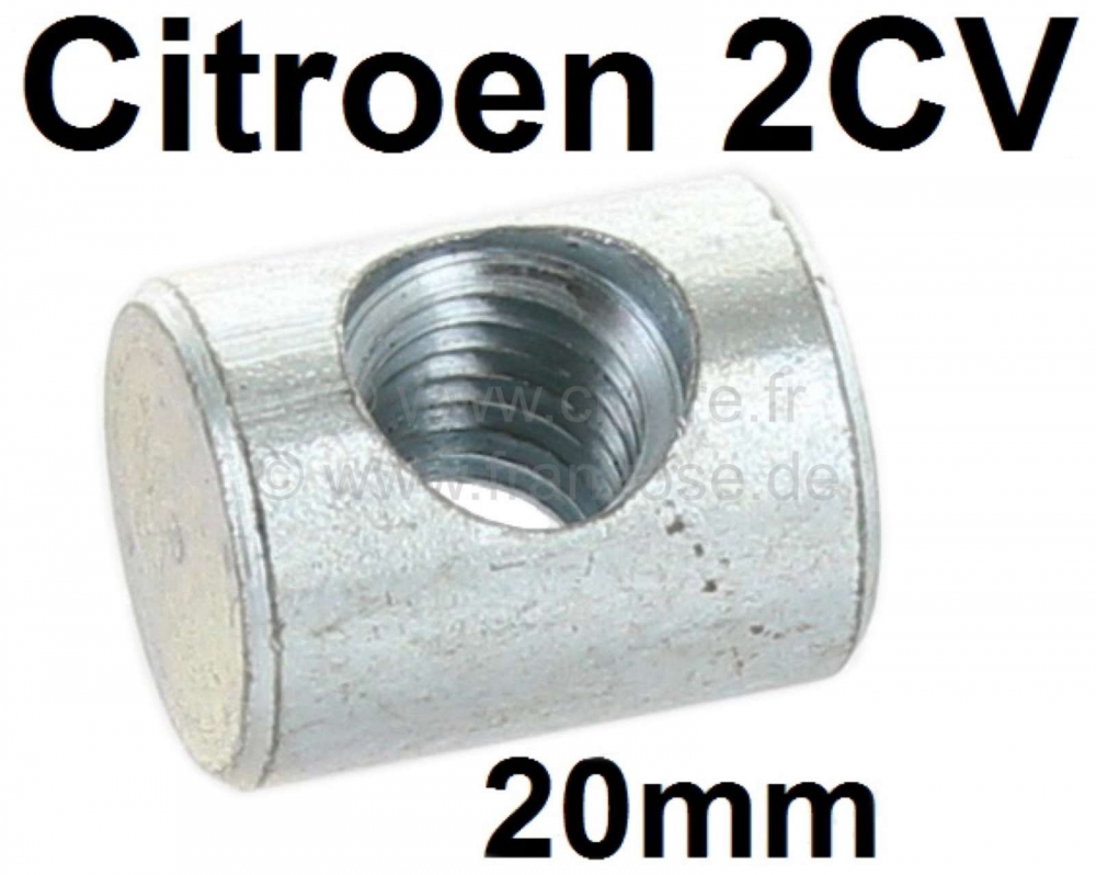 Citroen-2CV - Koplampdragerbout (bevestiging voor de stang van de koplamphoogteverstelling). Geschikt vo