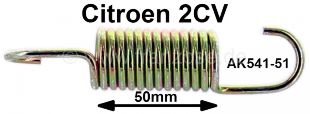 Renault - 2CV, koplamphouder, veer voor koplamphoogteverstelling. Geschikt voor Citroen 2CV (per stu